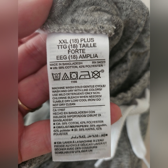 Old Navy NWOT Boys Size XXL 18 Gray Sweatpant Joggers - Picture 4 of 4